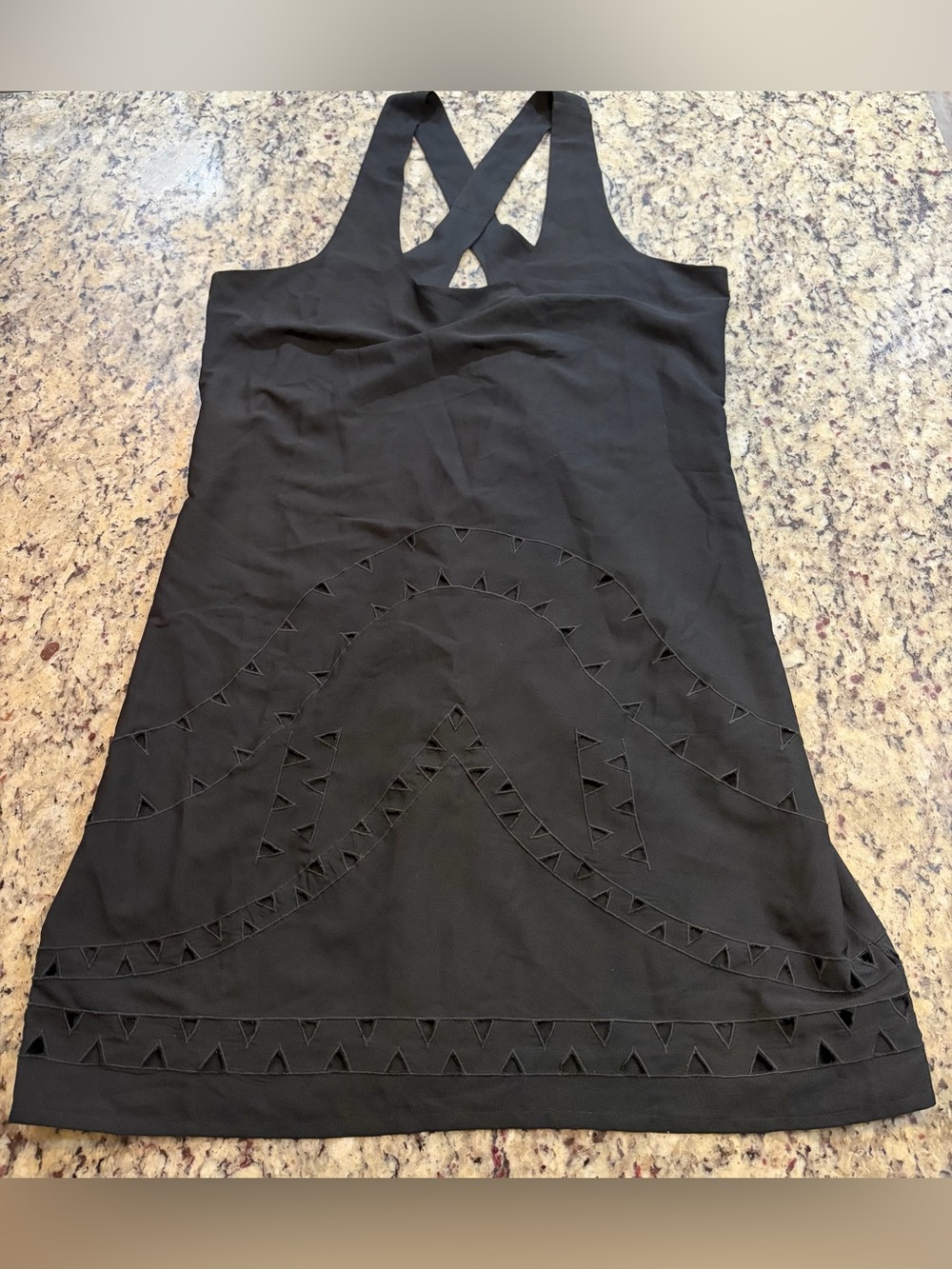 Women’s Black Mini Dress with Cutout Detail